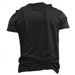 Men's American US Flag Beer Flag / National flag T Shirt Short Sleeve Shirt Cotton Short Sleeve Graphic Shirt Black White Army Green Comfortable Tee Street Sports Outdoor Fashion Designer Clothing