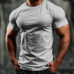 Men's Animal Dragon T shirt Short Sleeve T shirt 3D Print Crew Neck Shirt Designer Casual Subculture Sports Outdoor Holiday Going out Light Grey Spring & Summer Clothing Apparel S M L XL 2XL 3XL