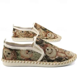 Men's Animal Print Canvas Espadrille Slip-On Shoes with Jute Rope Sole – Comfortable Casual Summer Footwear