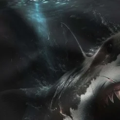 Men's Animal Shark 3D Print Swim Shorts Board Shorts Swimming Trunks Mid Waist Vacation Sports Streetwear Party Casual Daily Drawstring with Mesh lining Elastic Waist Designer Clothing Apparel