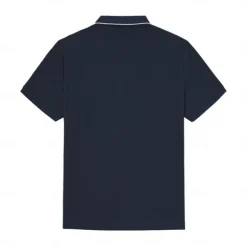 Men's Anti-bacterial UV Protection Cooling T Shirt Fold-over V Neck Collar School Training Short Sleeve with White Trim Clothing Apparel