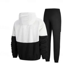 Men's Athletic Pants Active Pants Sweatpants Set Pocket Drawstring Elastic Waist Color Block Comfort Sports Outdoor Daily Fashion Casual Black Wine Micro-elastic