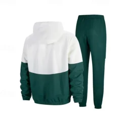 Men's Athletic Pants Active Pants Sweatpants Set Pocket Drawstring Elastic Waist Color Block Comfort Sports Outdoor Daily Fashion Casual Black Wine Micro-elastic