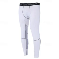 Men's Athletic Pants Elastic Waistband Pants / Trousers Outdoor Sports & Outdoor Athletic Fall Quick Dry Soft Marathon Running Workout Tailored Fit Sportswear Activewear Color Block White Blue Green