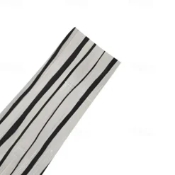 Men's Athletic Pants Sweatpants Trousers Pocket Drawstring Elastic Waist Striped Comfort Sports Outdoor Daily Fashion Casual Black-White Black Micro-elastic