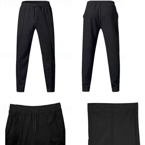 Men's Athletic Pants Sweatpants Joggers Trousers Sports Pants Pocket Drawstring Elastic Waist Plain Comfort Sports Outdoor Daily Fashion Casual Black White Micro-elastic