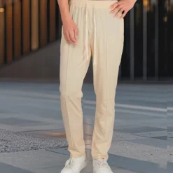 Men's Athletic Pants Sweatpants Joggers Trousers Sports Pants Pocket Drawstring Elastic Waist Plain Comfort Sports Outdoor Daily Fashion Casual Black White Micro-elastic