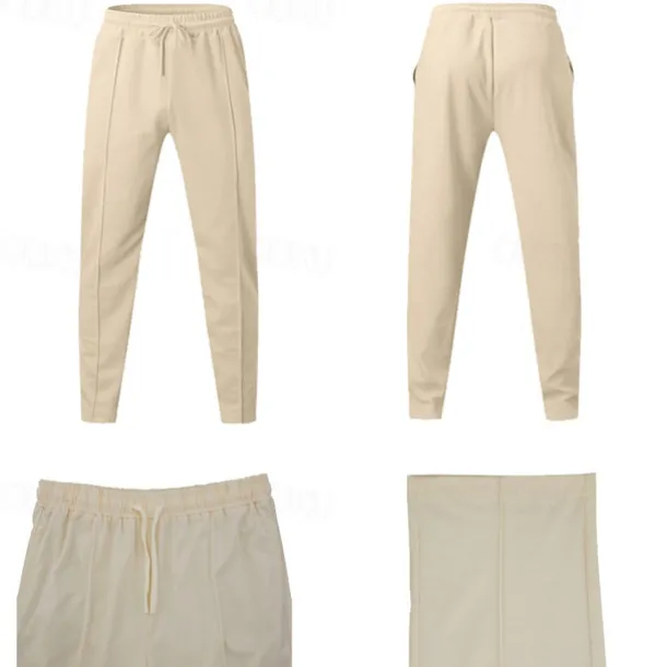 Men's Athletic Pants Sweatpants Joggers Trousers Sports Pants Pocket Drawstring Elastic Waist Plain Comfort Sports Outdoor Daily Fashion Casual Black White Micro-elastic