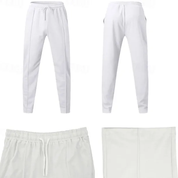 Men's Athletic Pants Sweatpants Joggers Trousers Sports Pants Pocket Drawstring Elastic Waist Plain Comfort Sports Outdoor Daily Fashion Casual Black White Micro-elastic