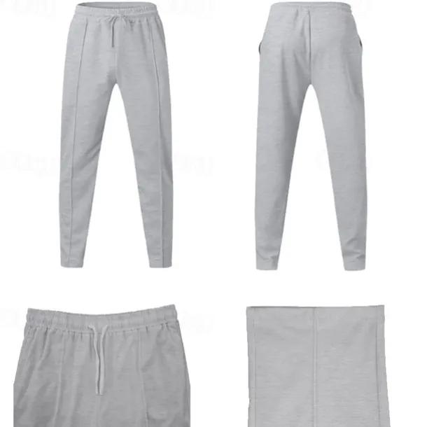 Men's Athletic Pants Sweatpants Joggers Trousers Sports Pants Pocket Drawstring Elastic Waist Plain Comfort Sports Outdoor Daily Fashion Casual Black White Micro-elastic