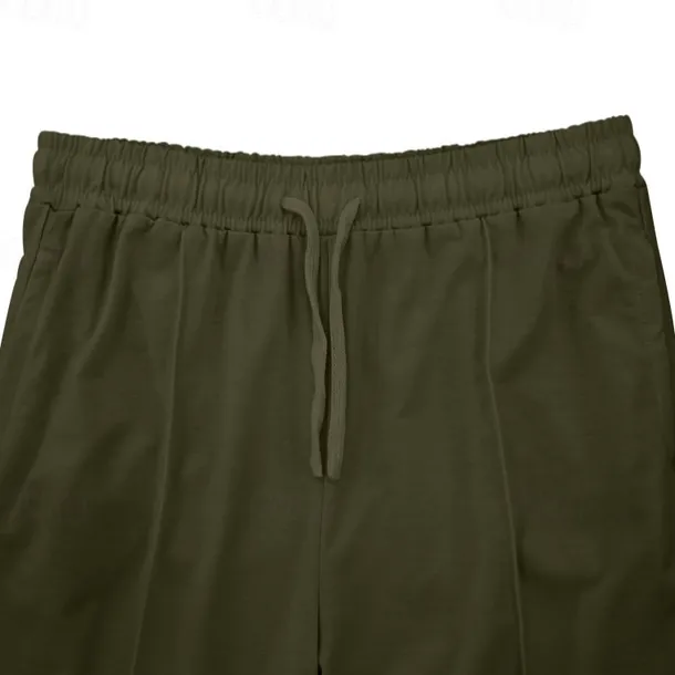 Men's Athletic Pants Sweatpants Joggers Trousers Sports Pants Pocket Drawstring Elastic Waist Plain Comfort Sports Outdoor Daily Fashion Casual Black White Micro-elastic