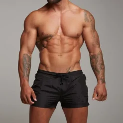 Men's Athletic Shorts 3 inch Shorts Workout Shorts Short Shorts Running Shorts with Mesh lining Zipper Pocket Elastic Drawstring Design Solid Color Breathable Quick Dry Short Fitness Running Gym