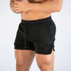 Men's Athletic Shorts 3 inch Shorts Workout Shorts Short Shorts Running Shorts Drawstring Yoga Short Solid Colored Breathable Quick Dry Short Training Sports & Outdoor Fitness Sports Sporty Black