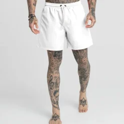 Men's Athletic Shorts Active Shorts Shorts Casual Shorts Drawstring Plain Comfort Breathable Outdoor Daily Going out Fashion Casual Black White