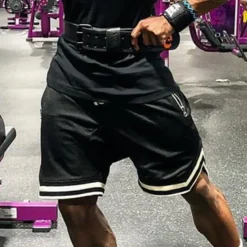 Men's Athletic Shorts Basketball Shorts Running Shorts Gym Shorts Sports Going out Weekend Breathable Quick Dry Running Casual Pocket Drawstring Elastic Waist Plain Knee Length Gymnatics Activewear