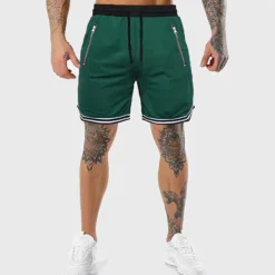 Men's Athletic Shorts Basketball Shorts Running Shorts Gym Shorts Sports Going out Weekend Breathable Quick Dry Running Casual Pocket Drawstring Elastic Waist Plain Knee Length Gymnatics Activewear
