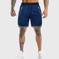 Men's Athletic Shorts Basketball Shorts Running Shorts Gym Shorts Sports Going out Weekend Breathable Quick Dry Running Casual Pocket Drawstring Elastic Waist Plain Knee Length Gymnatics Activewear