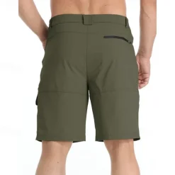 Men's Athletic Shorts Cargo Shorts Outdoor Shorts Hiking Shorts Buttons Pocket Plain Waterproof Breathable Short Outdoor Camping & Hiking Going out Sports Casual Black Green