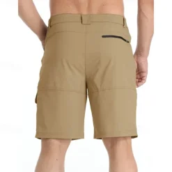 Men's Athletic Shorts Cargo Shorts Outdoor Shorts Hiking Shorts Buttons Pocket Plain Waterproof Breathable Short Outdoor Camping & Hiking Going out Sports Casual Black Green