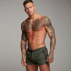 Men's Athletic Shorts Running Shorts Gym Shorts Drawstring with Mesh lining with Pockets Solid Colored Quick Dry Lightweight Fitness Running Gym Sports Athleisure Slim Black Red