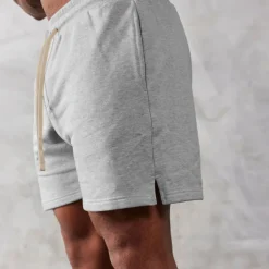 Men's Athletic Shorts Running Shorts Gym Shorts Sports Going out Weekend Breathable Quick Dry Running Casual Pocket Drawstring Elastic Waist Plain Knee Length Gymnatics Activewear Black Light Grey