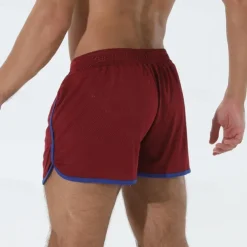 Men's Athletic Shorts Shorts Running Shorts Gym Shorts Mesh Shorts Pocket Drawstring Elastic Waist Patchwork Comfort Short Sports Outdoor Daily Going out Fashion Casual Black White Micro-elastic