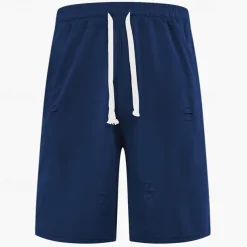 Men's Athletic Shorts Sweat Shorts Shorts Summer Shorts Pocket Drawstring Elastic Waist Plain Comfort Breathable Short Outdoor Sports Classic Casual Black Army Green