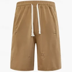 Men's Athletic Shorts Sweat Shorts Shorts Summer Shorts Pocket Drawstring Elastic Waist Plain Comfort Breathable Short Outdoor Sports Classic Casual Black Army Green