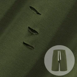 Men's Athletic Shorts Sweat Shorts Shorts Summer Shorts Pocket Drawstring Elastic Waist Plain Comfort Breathable Short Outdoor Sports Classic Casual Black Army Green