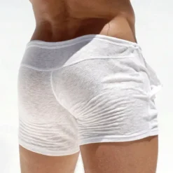 Men's Athletic Shorts Sweat Shorts Shorts Summer Shorts Pocket Elastic Waist Drawstring Plain Comfort Breathable Short Outdoor Sports Classic Casual Beige