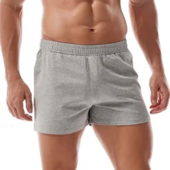 Men's Athletic Shorts Sweat Shorts Shorts Summer Shorts Pocket Elastic Waist Plain Comfort Breathable Short Outdoor Sports Classic Casual Black White