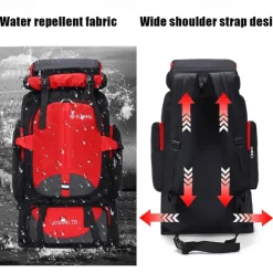 Men's Backpack Functional Backpack Tactical Backpack Outdoor Camping & Hiking Traveling Color Block Oxford Cloth Large Capacity Waterproof Breathable Zipper 202 black 201 dark blue 202 military green