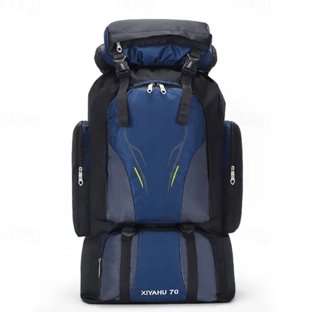 Men's Backpack Functional Backpack Tactical Backpack Outdoor Camping & Hiking Traveling Color Block Oxford Cloth Large Capacity Waterproof Breathable Zipper 202 black 201 dark blue 202 military green