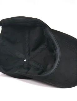 Men's Baseball Cap Black White Cotton Streetwear Stylish Casual Daily Outdoor clothing Holiday Plain Sunscreen
