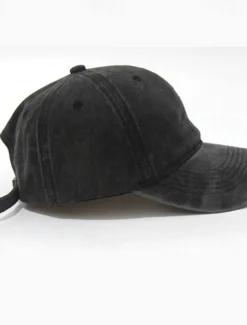 Men's Baseball Cap Black Yellow Cotton Streetwear Stylish Casual Daily Outdoor clothing Holiday Plain Sunscreen