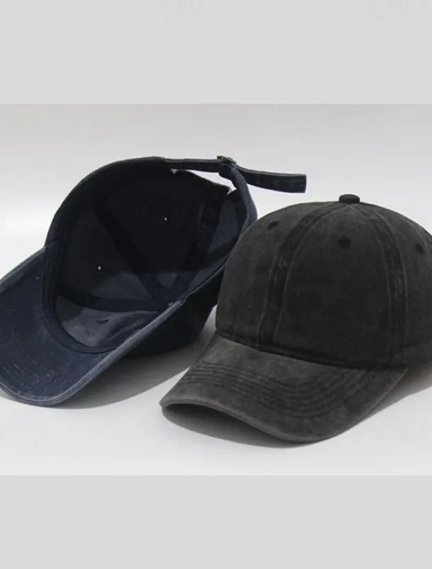 Men's Baseball Cap Black Yellow Cotton Streetwear Stylish Casual Daily Outdoor clothing Holiday Plain Sunscreen