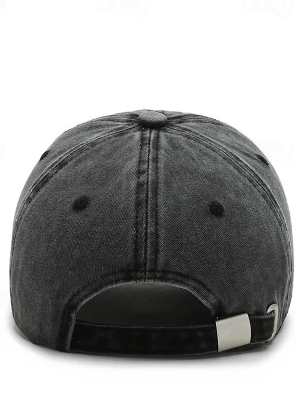 Men's Baseball Cap Sun Hat Trucker Hat Black Navy Blue Polyester Embroidered Fashion Casual Street Daily Anchor Adjustable Sunscreen Breathable