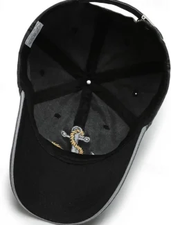 Men's Baseball Cap Sun Hat Trucker Hat Black Navy Blue Polyester Embroidered Fashion Casual Street Daily Anchor Adjustable Sunscreen Breathable