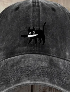 Men's Baseball Cap Sun Hat Trucker Hat Black Orange Cotton Adjustable Fashion Halloween Festival Graphic Pattern Casual / Daily