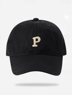 Men's Baseball Cap Sun Hat Trucker Hat Black Pink Cotton Embroidered Fashion Casual Street Daily Letter Adjustable Sunscreen Breathable