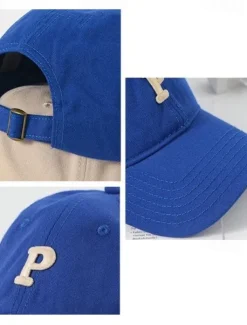 Men's Baseball Cap Sun Hat Trucker Hat Black Pink Cotton Embroidered Fashion Casual Street Daily Letter Adjustable Sunscreen Breathable