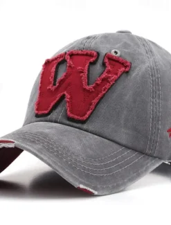 Men's Baseball Cap Sun Hat Trucker Hat Black khaki 100% Cotton Embroidered Fashion Casual Street Daily Patchwork Letter Adjustable Sunscreen Breathable