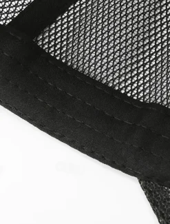 Men's Baseball Cap Sun Hat Trucker Hat Black Navy Blue Polyester Mesh Fashion Casual Street Daily Plain Adjustable Sunscreen Breathable