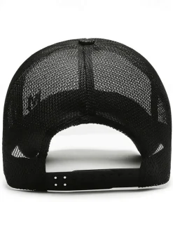 Men's Baseball Cap Sun Hat Trucker Hat Black Navy Blue Polyester Mesh Fashion Casual Street Daily Plain Adjustable Sunscreen Breathable