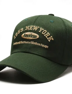 Men's Baseball Cap Sun Hat Trucker Hat Black Navy Blue Polyester / Cotton Blend Embroidered Fashion Casual Street Daily Letter Adjustable Sunscreen Breathable