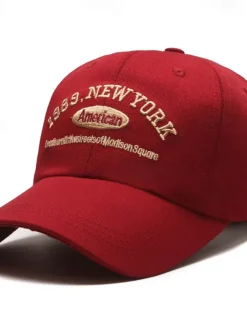 Men's Baseball Cap Sun Hat Trucker Hat Black Navy Blue Polyester / Cotton Blend Embroidered Fashion Casual Street Daily Letter Adjustable Sunscreen Breathable