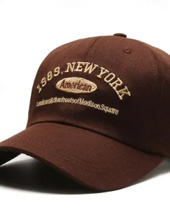 Men's Baseball Cap Sun Hat Trucker Hat Black Navy Blue Polyester / Cotton Blend Embroidered Fashion Casual Street Daily Letter Adjustable Sunscreen Breathable