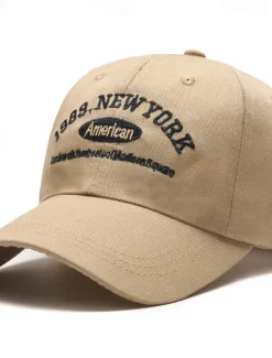 Men's Baseball Cap Sun Hat Trucker Hat Black Navy Blue Polyester / Cotton Blend Embroidered Fashion Casual Street Daily Letter Adjustable Sunscreen Breathable