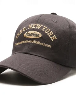 Men's Baseball Cap Sun Hat Trucker Hat Black Navy Blue Polyester / Cotton Blend Embroidered Fashion Casual Street Daily Letter Adjustable Sunscreen Breathable