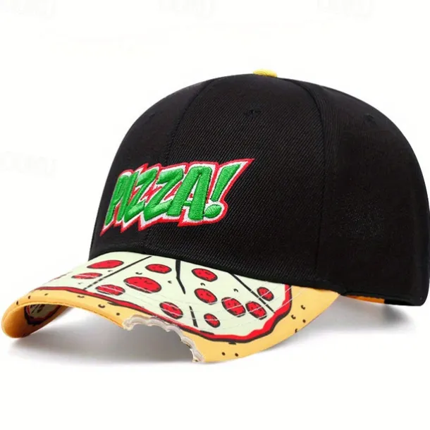 Men's Baseball Cap Sun Hat Trucker Hat Black Gray Cotton Embroidered Fashion Casual Street Daily Pizza Adjustable Sunscreen Breathable